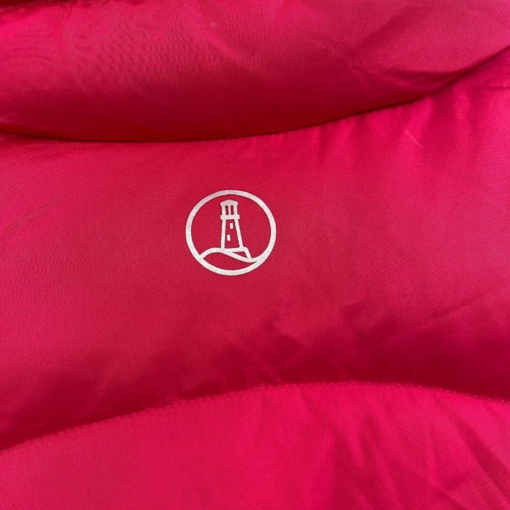 Lands End Down filled puffer vest size small 6-8 Dark pink quilted hiking outdoo - Picture 5 of 5